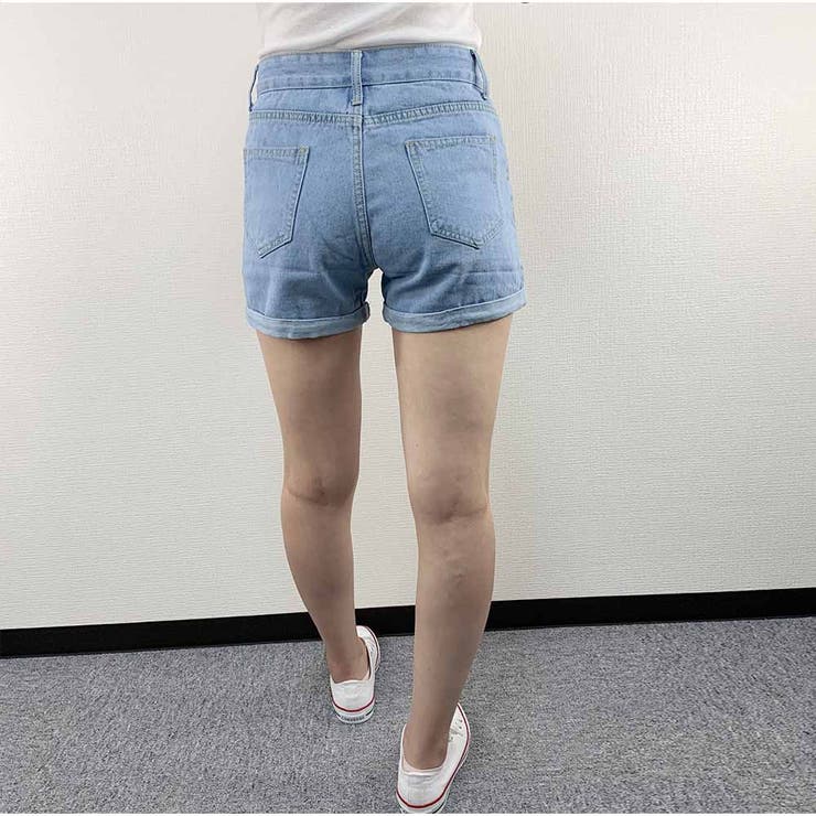 ダメージデニムショートパンツ レディース ショートパンツ | And Kawaii | 詳細画像8