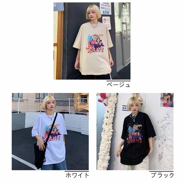Tシャツ 半袖 トップス ロゴプリント 春夏 韓国ファッション[品番
