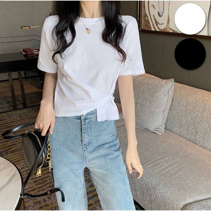 Tシャツ トップス カジュアル レディース ワンポイント 夏 韓国ファッション 品番 Akiw And Kawaii アンドカワイイ のレディースファッション通販 Shoplist ショップリスト