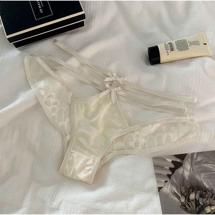 レースショーツ バックリボン ダブルストラップ セクシー | And Kawaii | 詳細画像3 