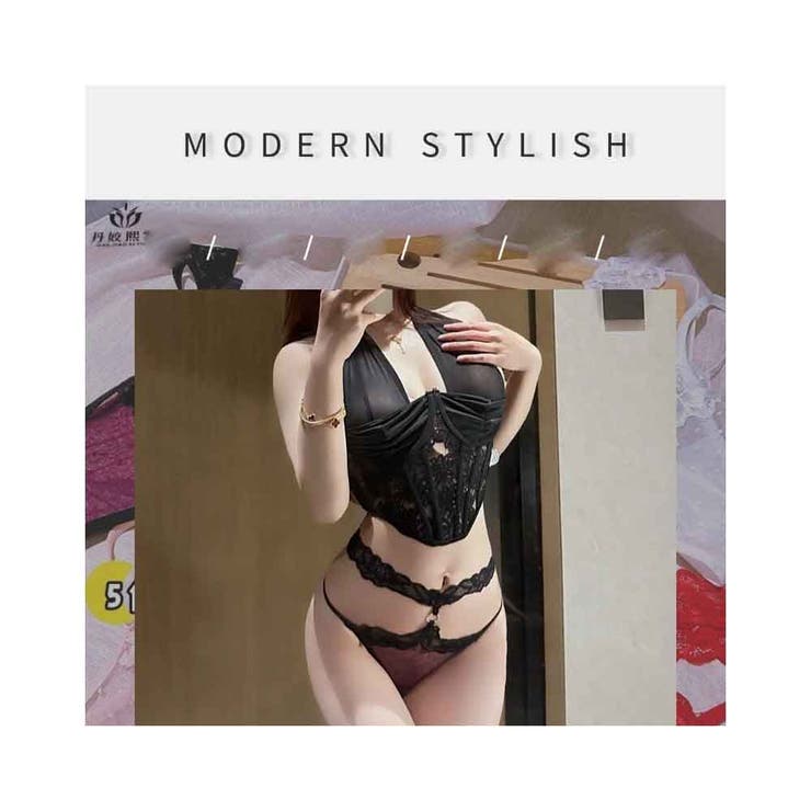 シアーレース 低ウエスト クロスストラップ Tバックショーツ | And Kawaii | 詳細画像2 