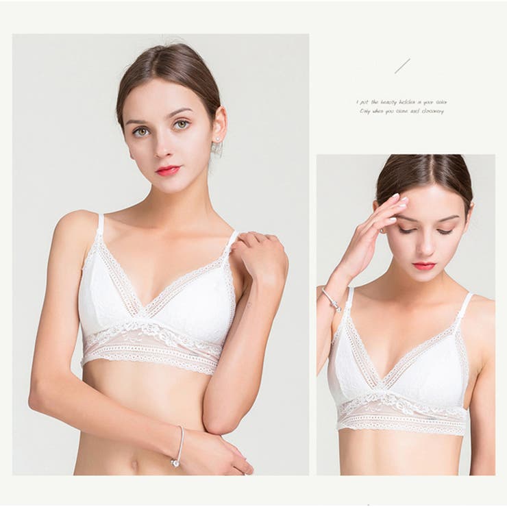 フラワーレース ノンワイヤー ブラトップ | And Kawaii | 詳細画像12 