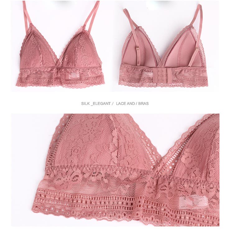 フラワーレース ノンワイヤー ブラトップ | And Kawaii | 詳細画像5 