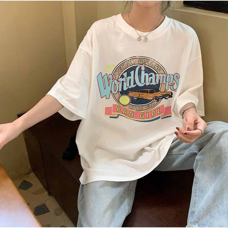 ロゴ Tシャツ レディース 春夏 韓国 半袖 トップス おしゃれ