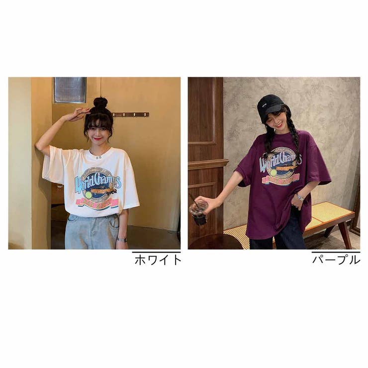 Tシャツ 半袖トップス 夏トップス ロゴかわいい 韓国ファッション 夏服[品番：AKIW0000705]｜And  Kawaii（アンドカワイイ）のレディースファッション通販｜SHOPLIST（ショップリスト）