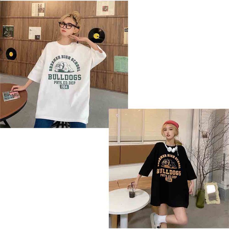 新品未使用未開封　Lサイズ　立体ロゴＴシャツ　韓国ファッション　体型カバー Tシャツ 体型カバー トップス 半袖 ロゴプリント 韓国ファッション
