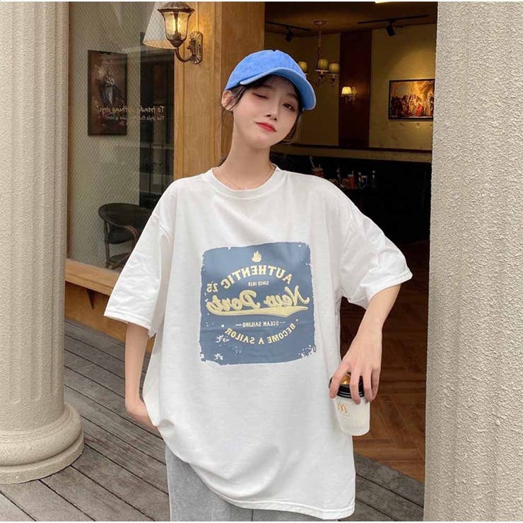 Tシャツ 半袖 トップス ロゴプリント 春夏 人気 韓国ファッション 品番 Akiw And Kawaii アンドカワイイ のレディース ファッション通販 Shoplist ショップリスト