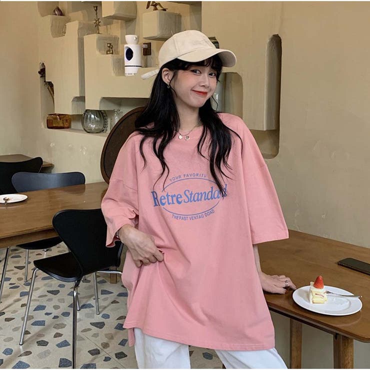 Tシャツ 半袖 トップス ロゴプリント 春夏 人気 韓国
