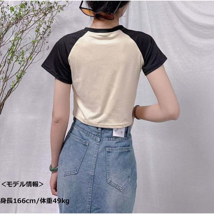 パーティを彩るご馳走や 半袖Tシャツ 夏韓国 レディース ショート丈Tシャツ ロゴプリント トップス