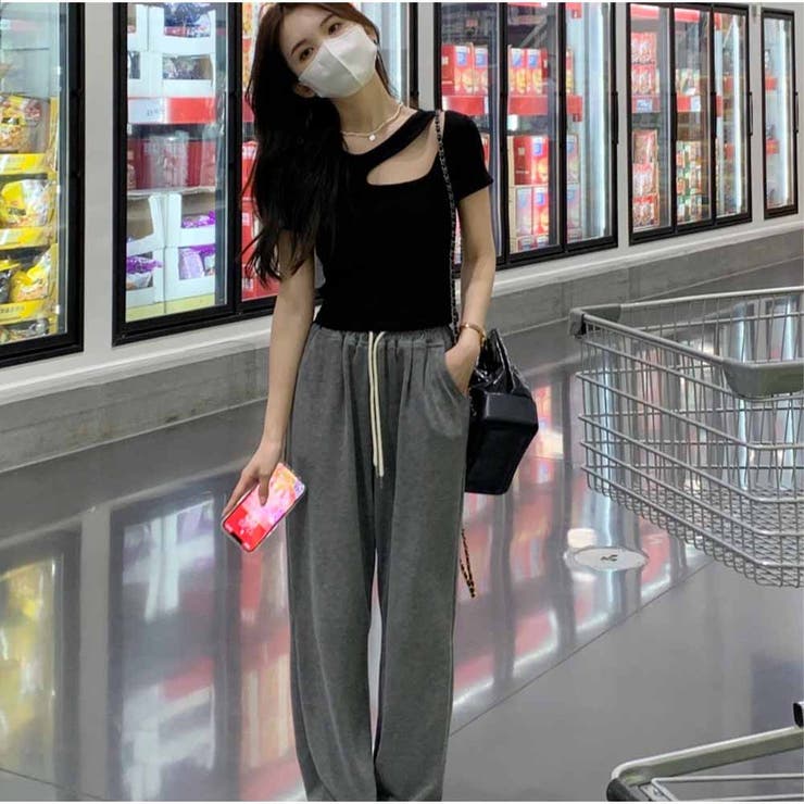 半袖Tシャツ 透かし ショートTシャツ レディース 夏 韓国 | And Kawaii | 詳細画像11 