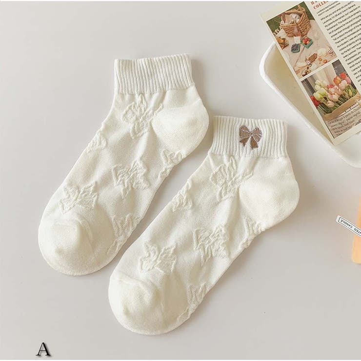 A | ロゴソックス 小物 靴下 夏  | And Kawaii