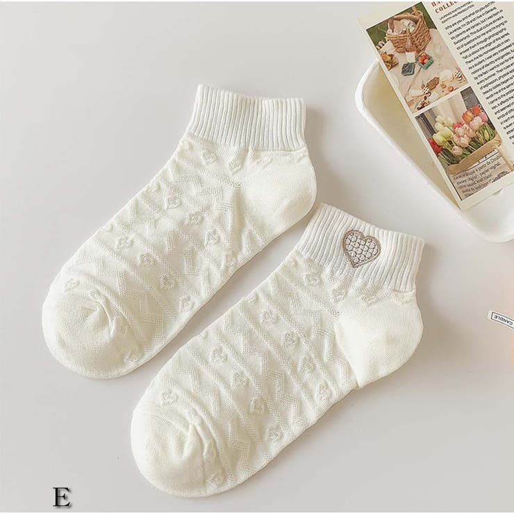 E | ロゴソックス 小物 靴下 夏  | And Kawaii