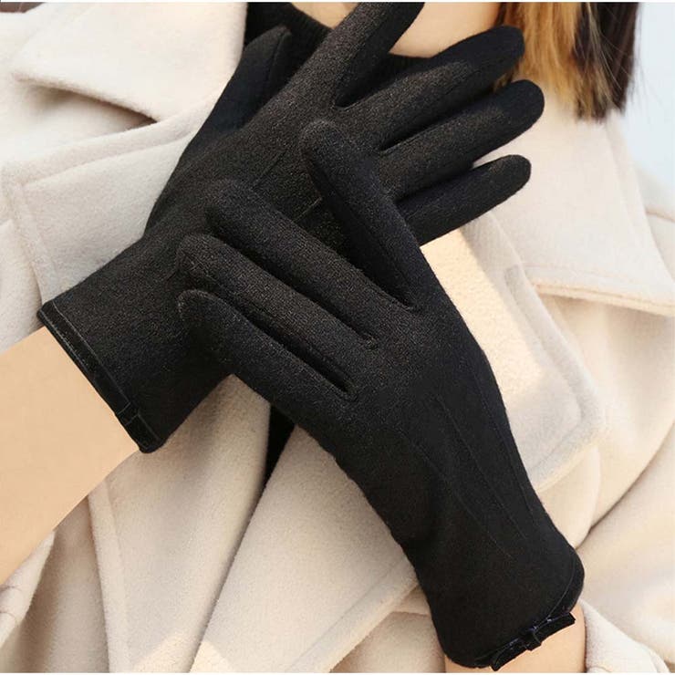 ニットグローブ タッチスクリーン対応スマホ手袋 指開き | And Kawaii | 詳細画像5 