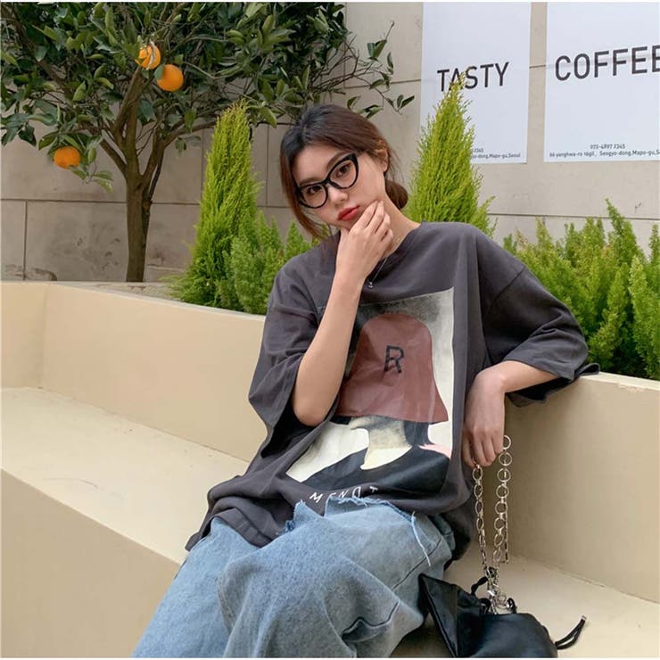 Tシャツ 半袖 ロゴプリント レディース 夏 韓国ファッション | And Kawaii | 詳細画像8 