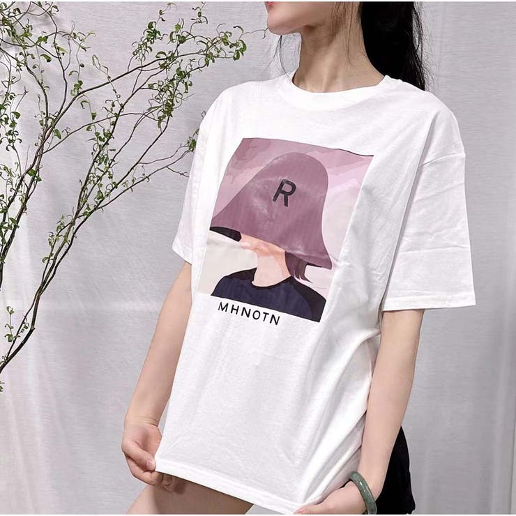 Tシャツ 半袖 ロゴプリント レディース 夏 韓国ファッション