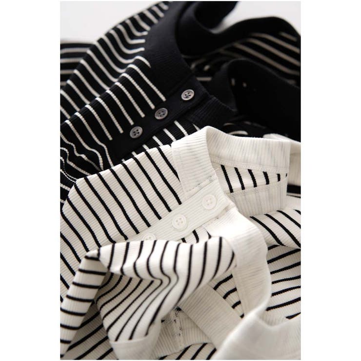 タンクトップ ボーダー 韓国ファッション | And Kawaii | 詳細画像5 