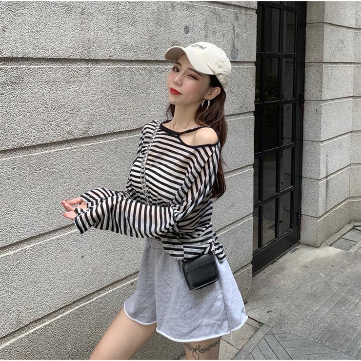 Tシャツ 長袖 ボーダー | And Kawaii | 詳細画像9 