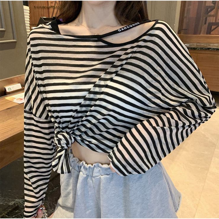 Tシャツ 長袖 ボーダー | And Kawaii | 詳細画像2 