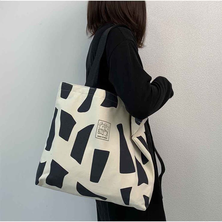 布帛ハンドバッグ ファスナー付き ショルダーバッグ | And Kawaii | 詳細画像8 