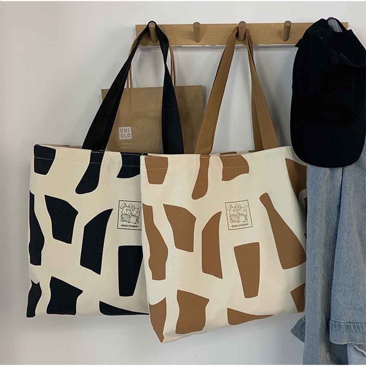 布帛ハンドバッグ ファスナー付き ショルダーバッグ | And Kawaii | 詳細画像4 