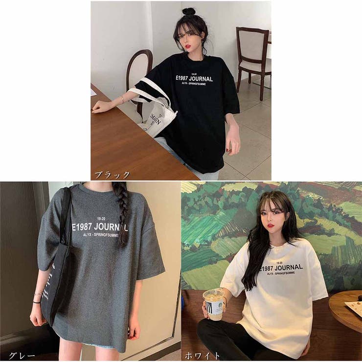 Tシャツ 半袖 トップス ロゴプリント 春夏 人気 韓国