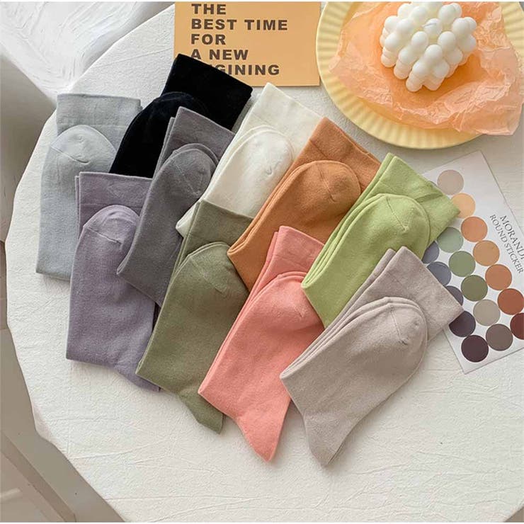 靴下 ソックス ショートソックス シンプル 無地 カジュアル 綿 | And Kawaii | 詳細画像5 