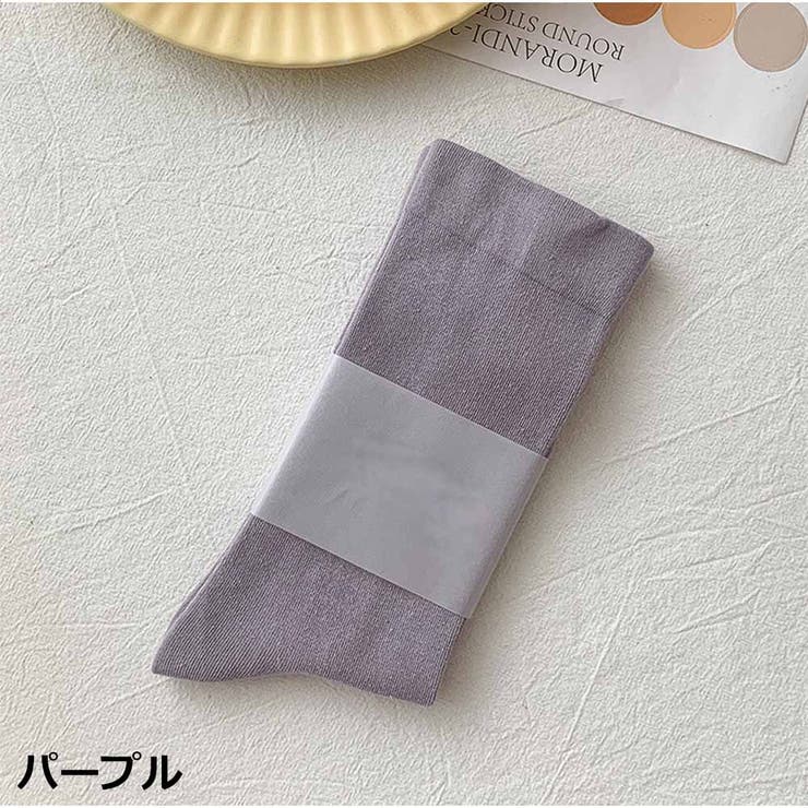 パープル | 靴下 ソックス ショートソックス シンプル 無地 カジュアル 綿 | And Kawaii