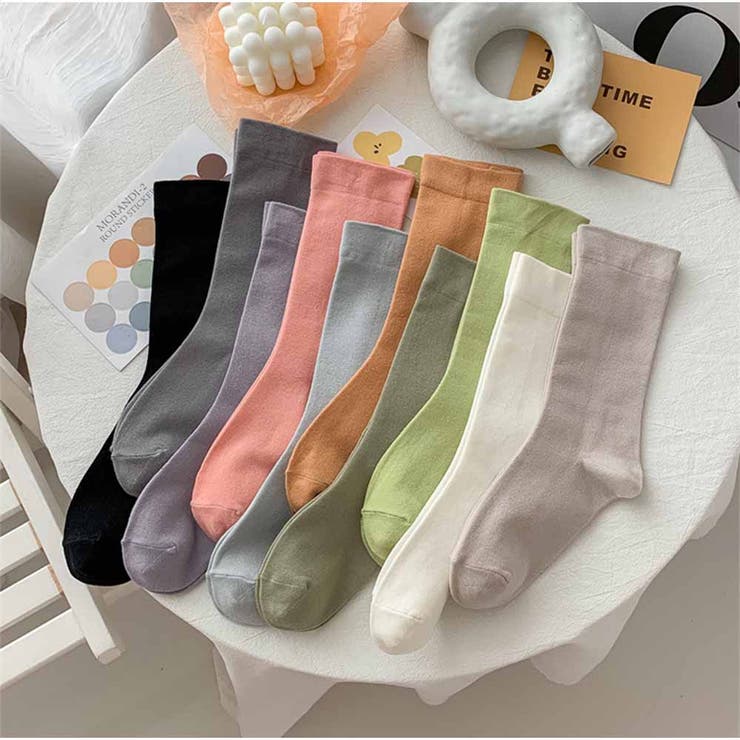 靴下 ソックス ショートソックス シンプル 無地 カジュアル 綿 | And Kawaii | 詳細画像4 