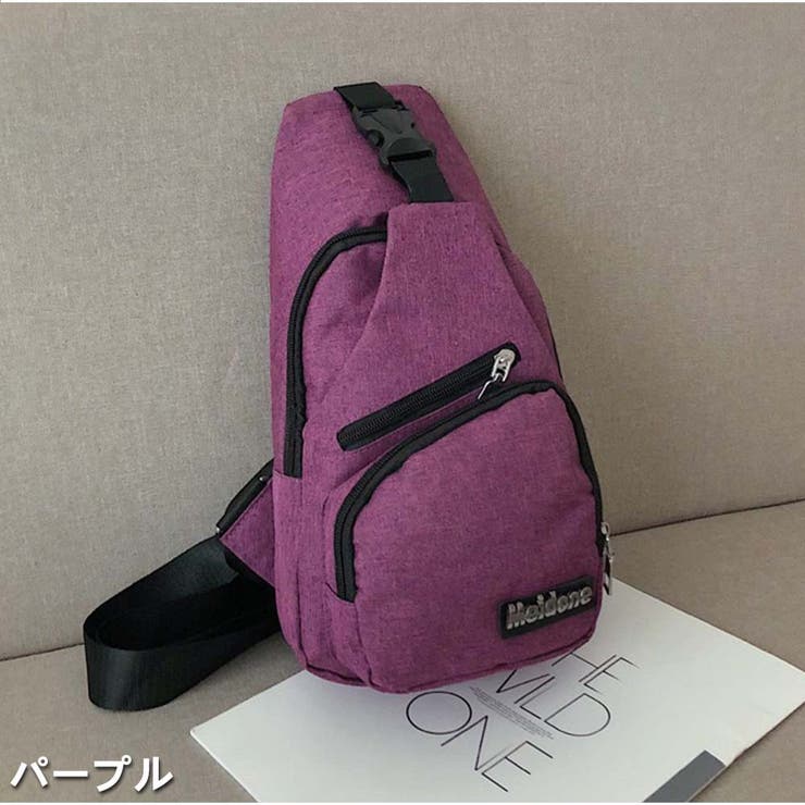 パープル | ウエストポーチ ボディバッグ ヒップバッグ 斜め掛けバッグ | And Kawaii