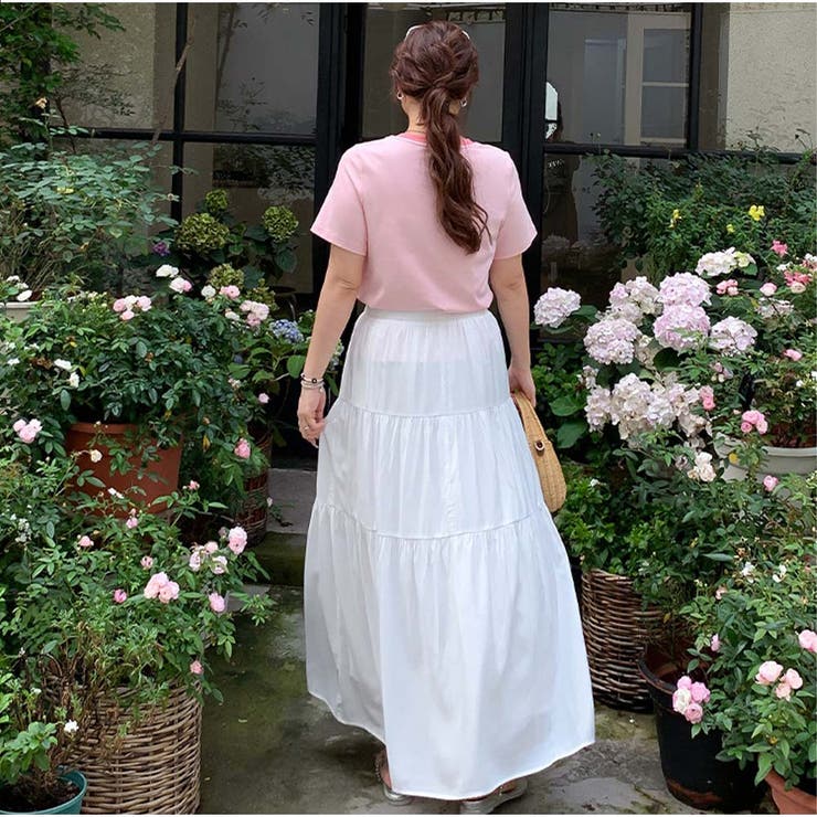 ロングスカート ハイウエスト ウエストゴム | And Kawaii | 詳細画像11 