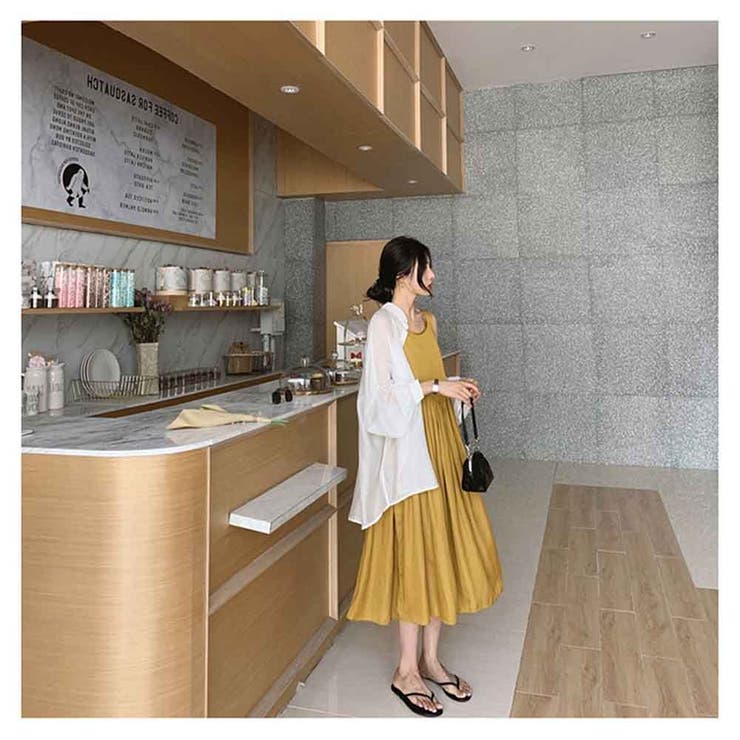 シアーシャツ UVカット長袖 涼感オーバーサイズ ナチュラルシアーシャツ | And Kawaii | 詳細画像4 