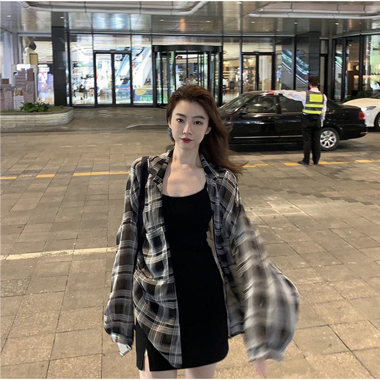 ブラック | シャツ 新作 シアーシャツ | And Kawaii