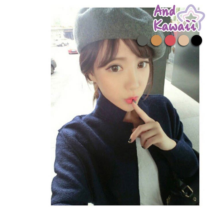 ウールベレー帽 フェルト ベレー帽 品番 Akiw And Kawaii アンドカワイイ のレディースファッション通販 Shoplist ショップリスト