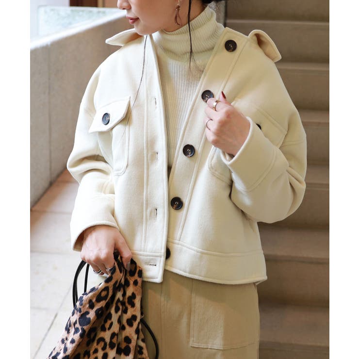 フェイクウール CPO ジャケット[品番：AZ000003269]｜andme