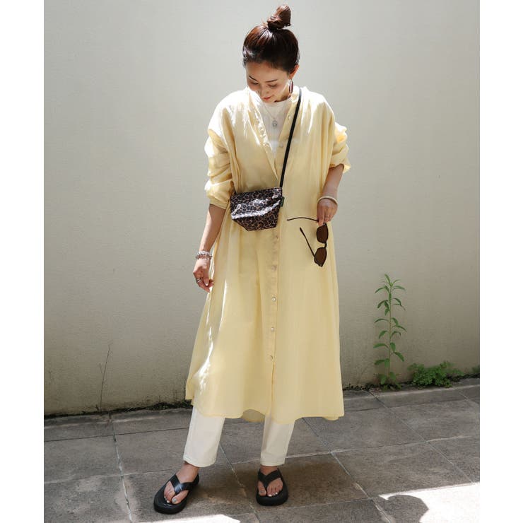 バンドカラー フレア シャツワンピース 品番 Az And Me アンドミー のレディースファッション通販 Shoplist ショップリスト