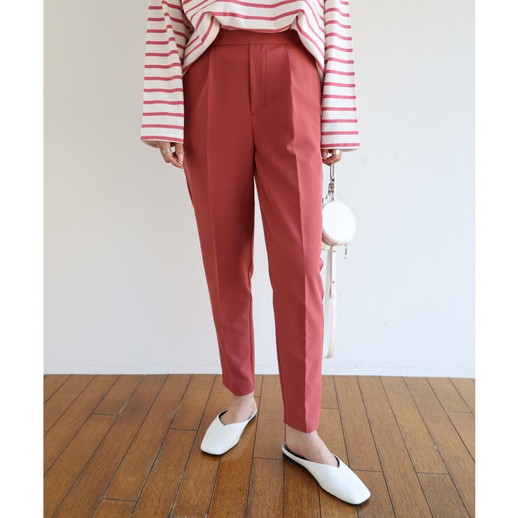 ハイウエスト ストレッチ テーパードパンツ[品番：AZ000003844]｜and Me（アンドミー）のレディース ファッション通販｜SHOPLIST（ショップリスト）