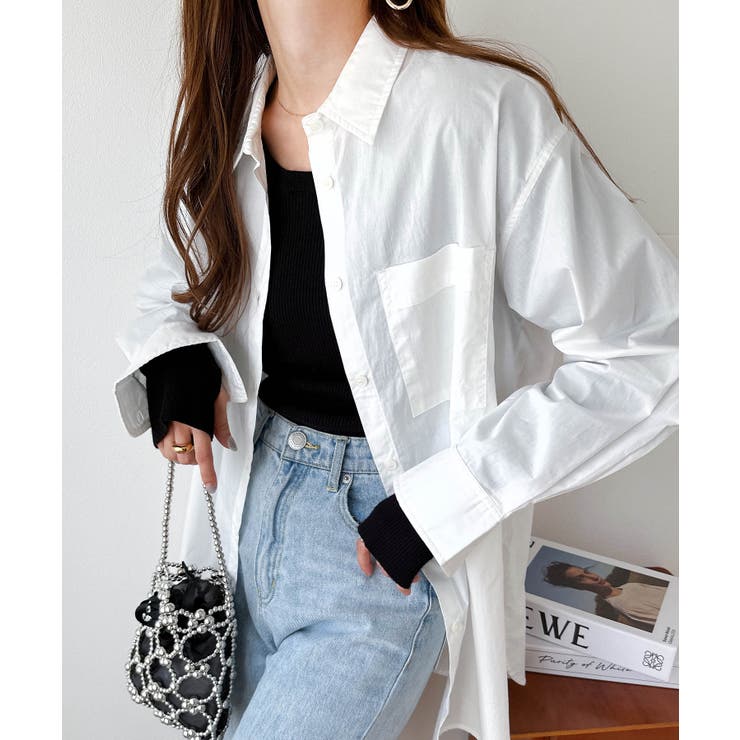 オフホワイト | タイプライター オーバーサイズ シャツ | andme