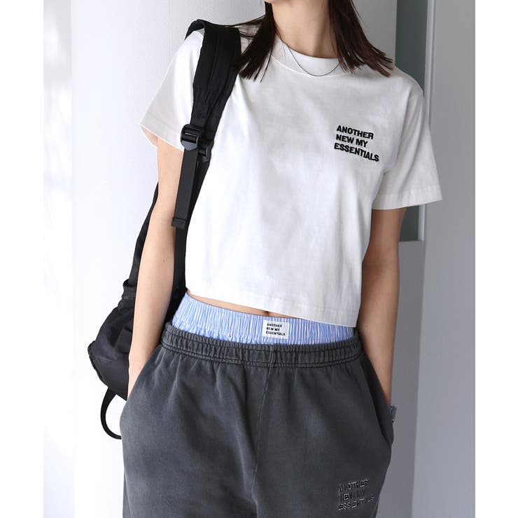 オフホワイト×ブラック | ANME エンブロイダリー ロゴ | andme