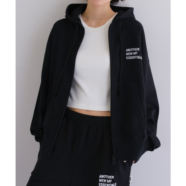 ブラック | ANME アンメ ロゴ刺繍 | andme