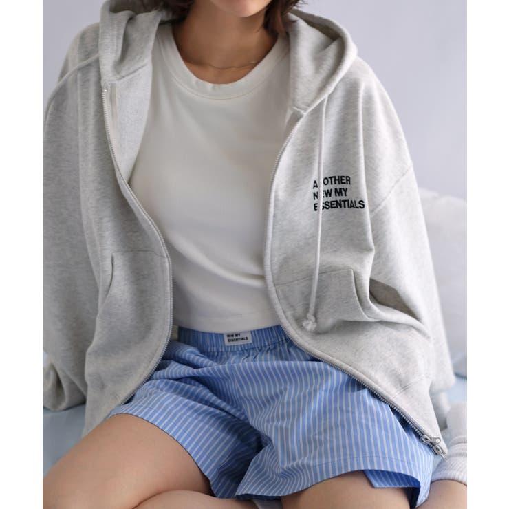 オートミール杢 | ANME アンメ ロゴ刺繍 | andme