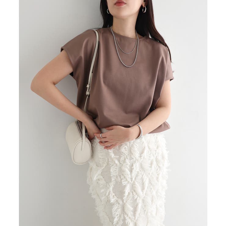 グレージュ | ポンチ 2way トップス | andme