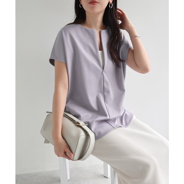 ブルーグレー | ポンチ 2way トップス | andme