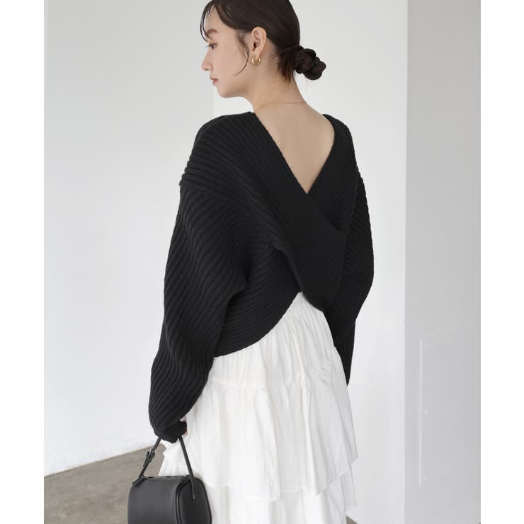 ブラック | Freesia フリージア ニット | andme