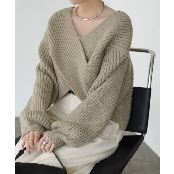 グレージュ | Freesia フリージア ニット | andme