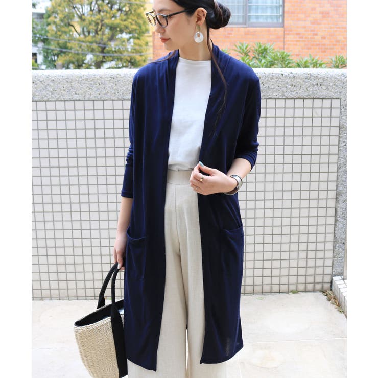 ネイビー | UVカット 接触冷感 カーディガン | andme