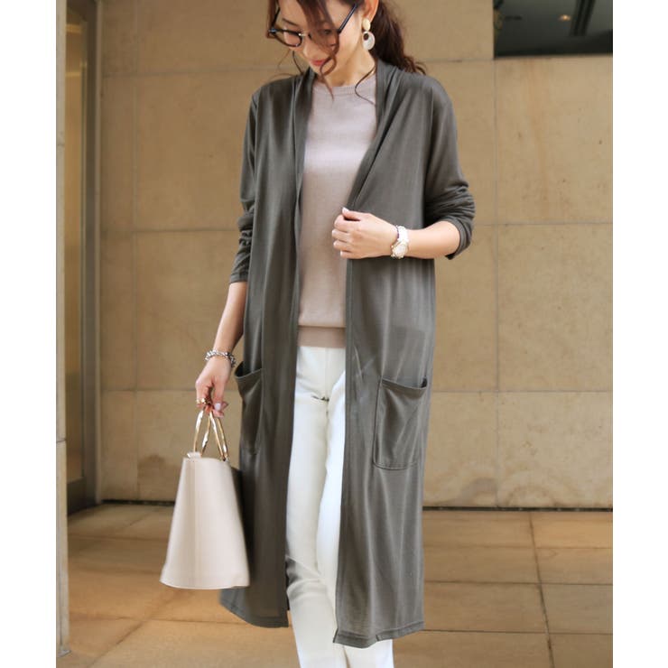 カーキ | UVカット 接触冷感 カーディガン | andme