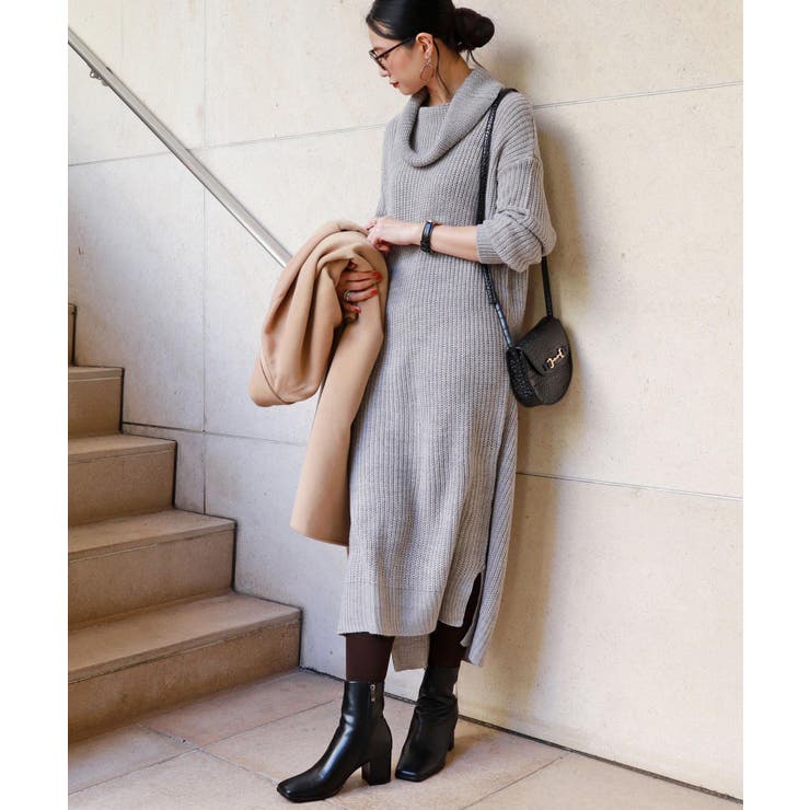 オフタートル ニット ワンピース 品番 Az And Me アンドミー のレディースファッション通販 Shoplist ショップリスト