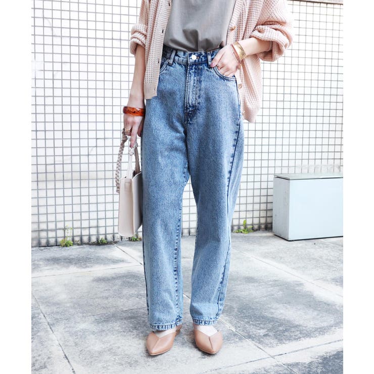 ハイウエスト デニム セミワイドパンツ 品番 Az And Me アンドミー のレディース ファッション通販 Shoplist ショップリスト