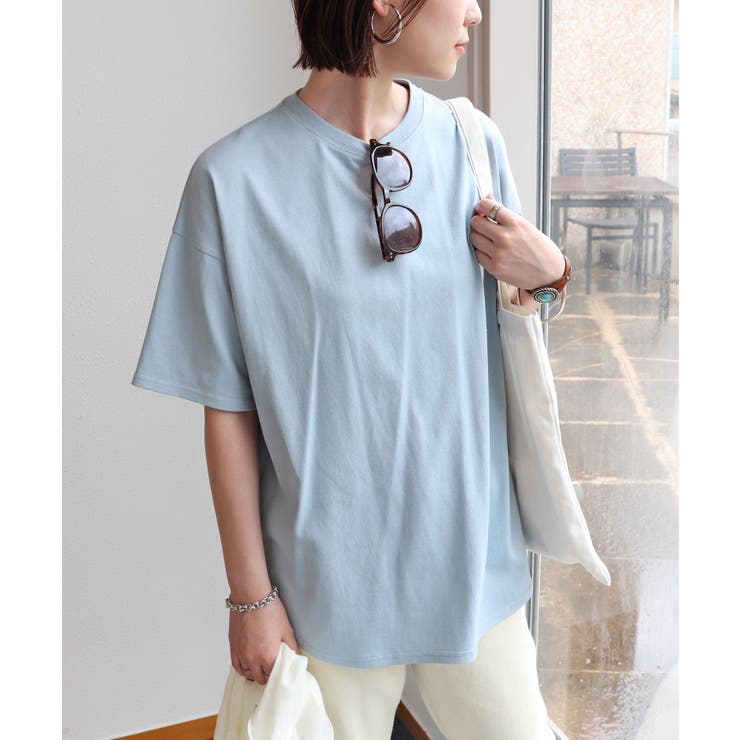 ブルー | USAコットン 汗染み防止 Tシャツ | andme