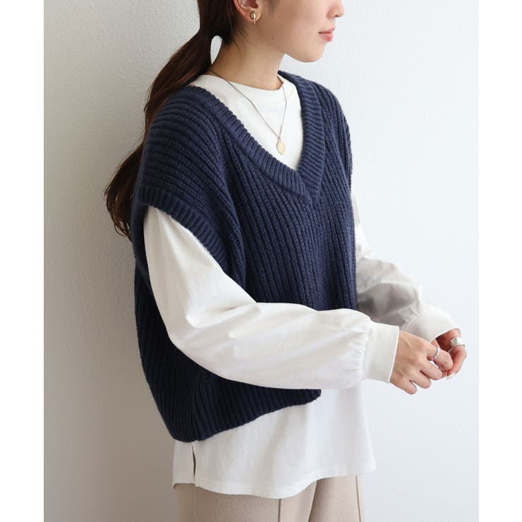 yukiemon＊ユキエモン 3Lニットベスト yukiemon＊ユキエモン 3Lニットベスト yukiemon＊ユキエモン 3L